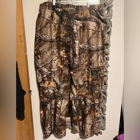 Men’s XXL Pull On Cabela’s Dry Plus Outdoor Realtree Hunting Pants Waterproof - Picture 9 of 11